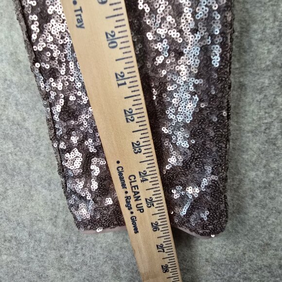 Xhilaration Rose Gold Sequin Leggings L Polyester - Picture 5 of 6